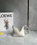 Loewe Puzzle Fold Pouch in White Nappa Calfskin 