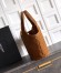 Saint Laurent Icare Medium Tote Bag in Brown Suede Calfskin