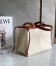 Loewe Medium Cushion Tote In Canvas and Calfskin