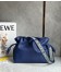 Loewe Flamenco Clutch Bag In Dark Purple Leather 