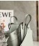 Loewe Mini Hammock Drawstring Bag In Ash Grey Calfskin