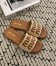 Miu Miu Women's Slides in Beige Raffia-effect Woven Fabric