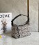 Loewe Cubi Hobo Bag in Ecru/Black Anagram Jacquard