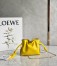 Loewe Flamenco Nano Clutch In Yellow Nappa Leather