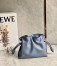 Loewe Flamenco Mini Clutch In Atlantic Blue Nappa Leather