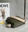 Loewe XS Military Messenger Bag in Green Calfskin 