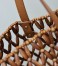 Saint Laurent Panier Bag in Brown Wood Beads