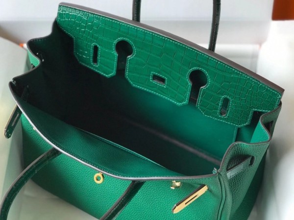 Replica Hermes Touch Birkin 30cm Limited Edition Green Bag