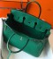 Hermes Malachite Clemence Birkin 35cm Bag