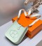 Hermes Evelyne III TPM Bag In Vert Fizz Clemence Leather