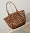 Saint Laurent Panier Bag in Brown Wood Beads