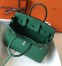 Hermes Malachite Clemence Birkin 30cm Bag