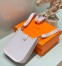 Hermes Evelyne III TPM Bag In Mauve Pale Clemence Leather 