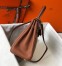 Hermes Brown Clemence Kelly 25cm GHW Bag