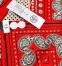 Hermes Red Zouaves et Dragons Bandana Shawl 140 