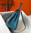 Hermes Blue Jean Clemence Kelly 32cm Retourne Bag