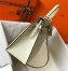 Hermes White Epsom Kelly 32cm Sellier Bag