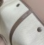 Hermes Garden Party 36cm Bag in Toile and Taupe Leather