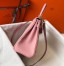 Hermes Pink Clemence Kelly 32cm Retourne Bag