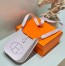 Hermes Evelyne III TPM Bag In Mauve Pale Clemence Leather 