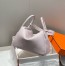 Hermes Lindy 30cm Bag In Mauve Pale Clemence Leather PHW