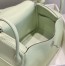 Hermes Lindy 30cm Bag In Vert Fizz Clemence Leather PHW