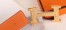Hermes H Belt Buckle & Orange 32mm Clemence Strap 