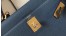 Hermes Blue Agate Clemence Kelly 28cm Bag