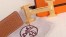 Hermes H Belt Buckle & Brown Clemence 32 MM Strap 