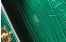 Hermes Kelly Pochette Bag In Green Embossed Crocodile Leather