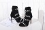 Valentino Black Cage Rockstud Sock Bootie 105mm