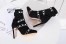 Valentino Black Cage Rockstud Sock Bootie 105mm