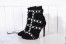 Valentino Black Cage Rockstud Sock Bootie 105mm