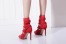 Valentino Red Cage Rockstud Sock Bootie 105mm