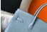 Hermes Blue Lin Clemence Birkin 35cm Bag