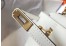  Hermes Kelly 25cm Sellier Bag In White Epsom Leather