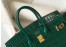 Hermes Birkin 25cm Bag In Green Embossed Crocodile Leather