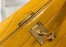 Hermes Kelly Mini II Bag In Yellow Embossed Crocodile Calfskin