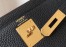 Hermes Black Clemence Kelly 25cm GHW Bag