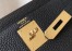 Hermes Black Clemence Kelly 28cm Bag