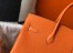 Hermes Orange Clemence Birkin 35cm Bag