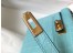 Hermes Kelly Mini II Bag In Blue Atoll Crocodile Embossed Leather