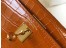 Hermes Kelly Mini II Bag In Brown Crocodile Embossed Leather