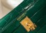 Hermes Kelly Mini II Bag In Green Embossed Crocodile Calfskin