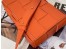 Bottega Veneta Cassett Bag In Orange Intrecciato Lambskin