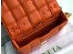 Bottega Veneta Chain Cassette Bag In Orange Calfskin