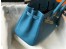 Hermes Blue Jean Clemence Birkin 30cm Bag