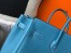 Hermes Blue Jean Clemence Birkin 30cm Bag