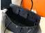 Hermes Noir Clemence Birkin 30cm Bag
