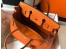 Hermes Orange Clemence Birkin 30cm Bag